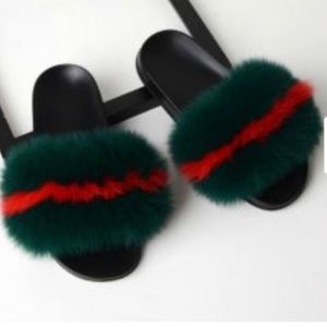Colorful fur slides